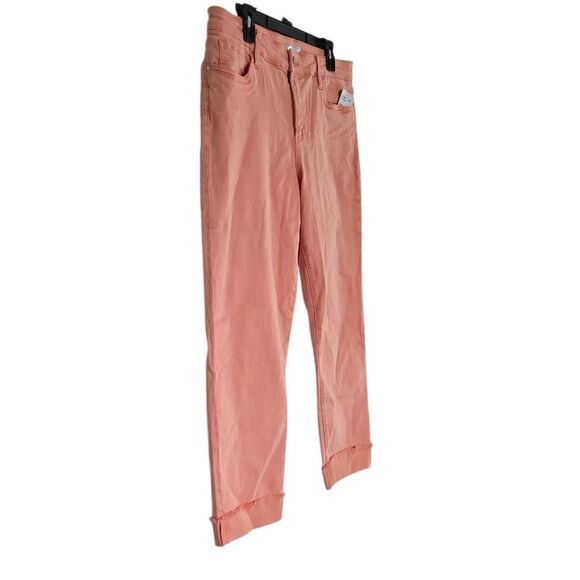 Kut From The Kloth Women’s Size 14 Orange Cantaloupe Amy Crop Straight Leg Jeans - Picture 6 of 8